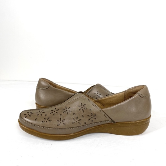 Clarks Everlay Dairyn Taupe Leather Slip On Comfort Loafer Sz. 7 M - Picture 7 of 13